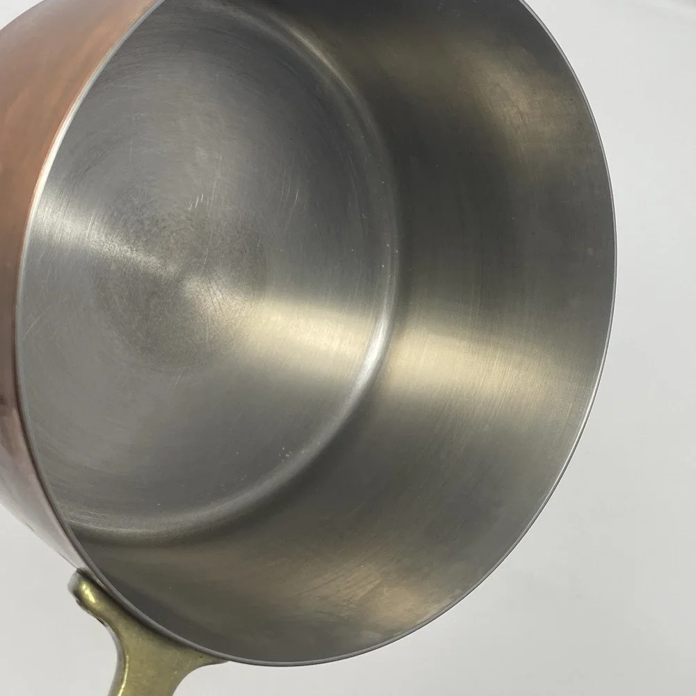 Vtg Paul Revere 1776-1976 Copper Saucepan Brass Handle 5